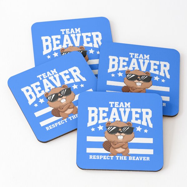 Item preview, Team Beaver Funny Cool Mascot Respect the Beaver For Animal Fans designed and sold by ViktoonShirts.