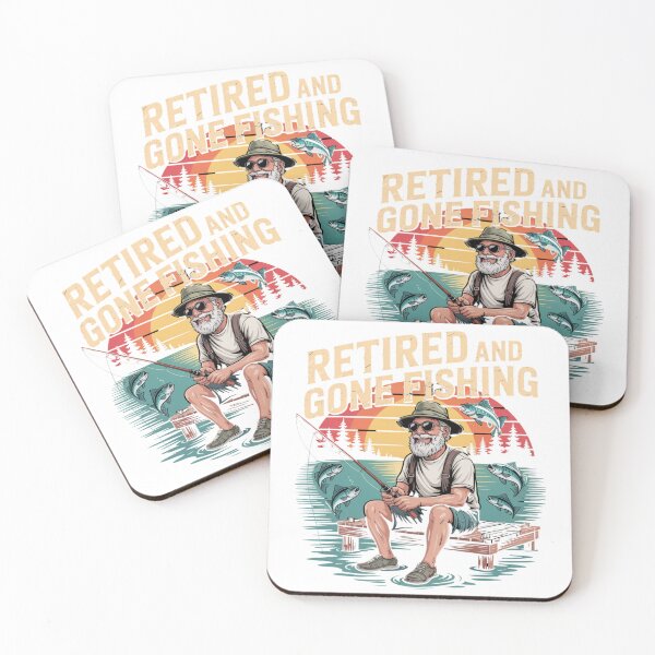 Item preview, Retired and Gone Fishing – Funny Fisherman Retirement Gift designed and sold by Start with INGz.