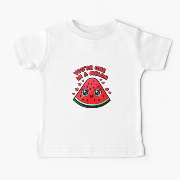 Item preview, You're One In A Melon Cute Kawaii Watermelon With Love Hearts designed and sold by ViktoonShirts.