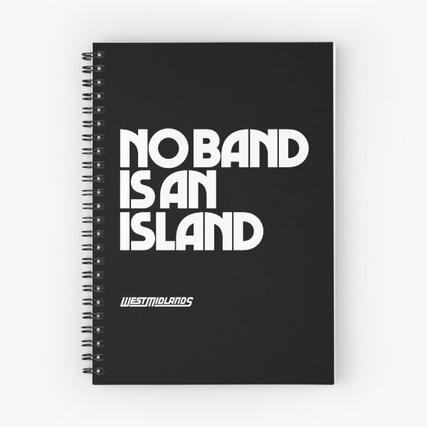 Item preview, No Band Is an Island - West Midlands - John Donne (White logo) designed and sold by West Midlands Church of Merch.