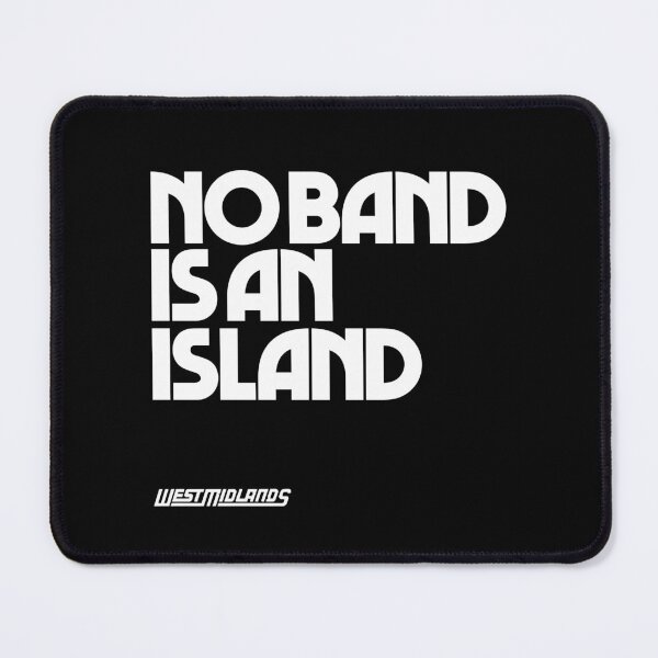 Item preview, No Band Is an Island - West Midlands - John Donne (White logo) designed and sold by West Midlands Church of Merch.