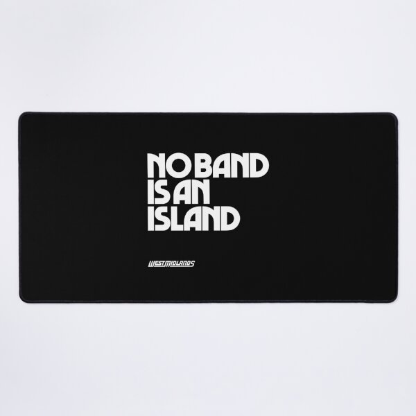 Item preview, No Band Is an Island - West Midlands - John Donne (White logo) designed and sold by West Midlands Church of Merch.