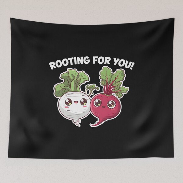Item preview, Cute Root Veggie Duo Kawaii Turnip and Beet Best Friends designed and sold by ViktoonShirts.