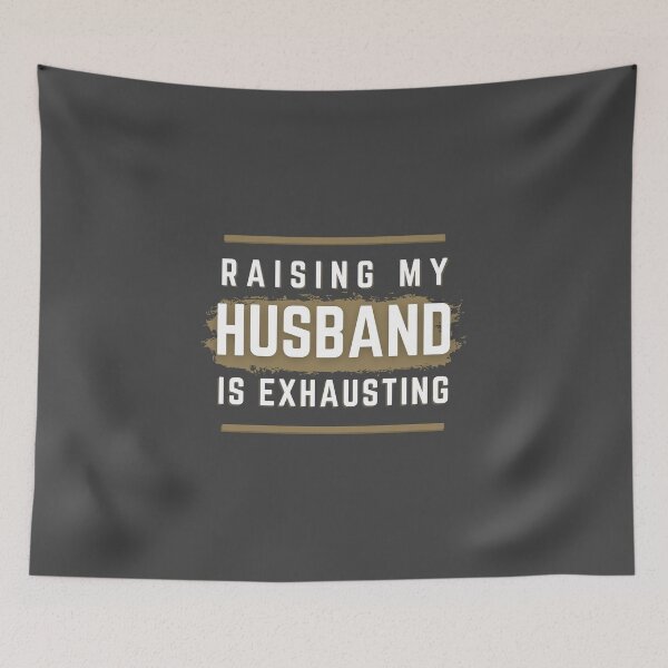 Item preview, Exhausted Spouse Humor Marriage Art designed and sold by Zakrytos ★★★★★.