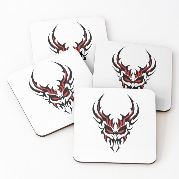 Item preview, Tribal Skull with Glowing Red Accents designed and sold by TrendNest Designs USA.
