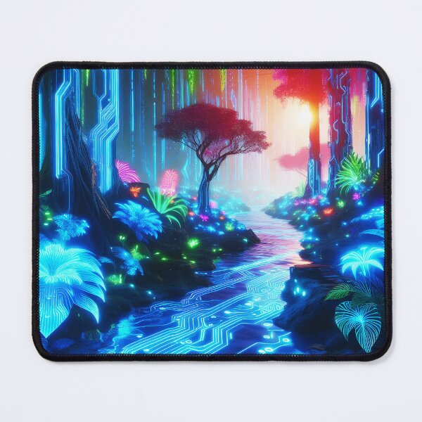 Item preview, Neon Gamer World fantasy art designed and sold by EmeraldeaArt.