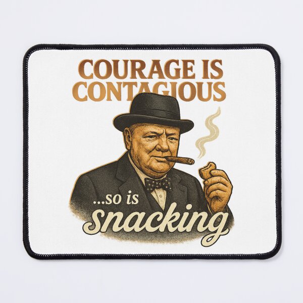 Item preview, Sir Winston Churchill - Courage is Contagious – Churchill with a Twist designed and sold by Neonyx2020.