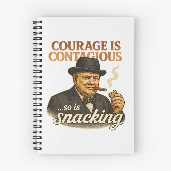 Item preview, Sir Winston Churchill - Courage is Contagious – Churchill with a Twist designed and sold by Neonyx2020.