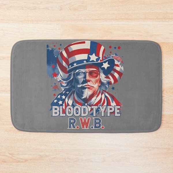 Item preview, Blood Type R.W.B. – Patriotic 4th of July Design for True Americans designed and sold by PeteLawliiet.