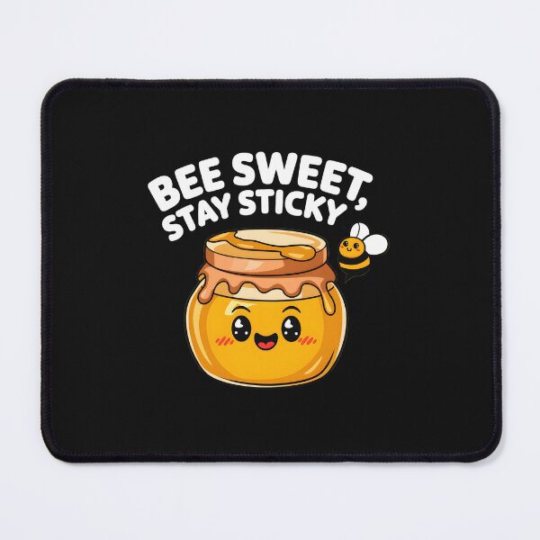 Item preview, Bee Sweet Stay Sticky Cute Kawaii Honey Jar And Smiling Bee  designed and sold by ViktoonShirts.