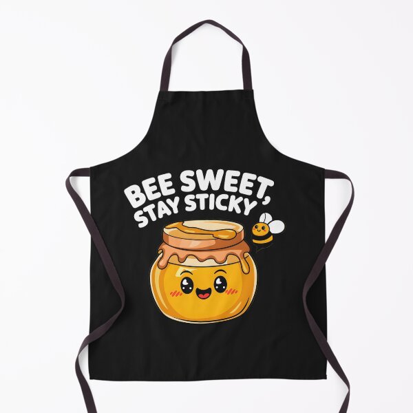 Item preview, Bee Sweet Stay Sticky Cute Kawaii Honey Jar And Smiling Bee designed and sold by ViktoonShirts.