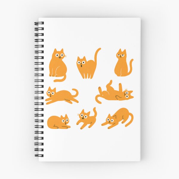 Item preview, orange tabby cats funny different expression minimalistic  set designed and sold by Cuddleblossom.