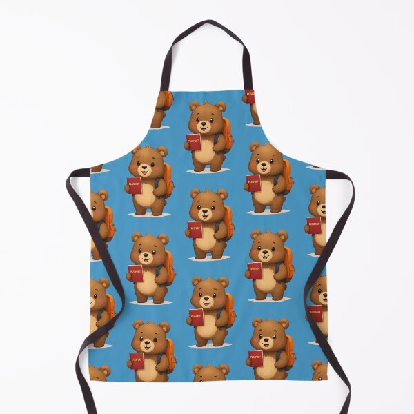 Item preview, Travel Bear with Backpack and Passport designed and sold by Fikuall.