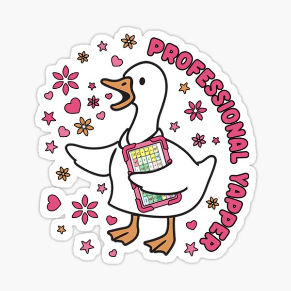 Item preview, Yapper professionnel – Oie drôle avec dispositif CAA Conception de communication mignonne pour assistant orthophonique SLP designed and sold by tcvnguyen.
