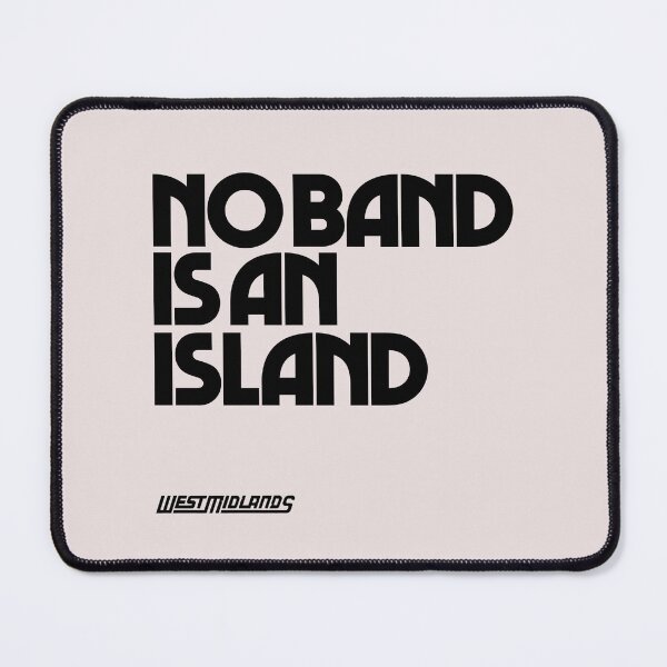 Item preview, No Band Is an Island - West Midlands - John Donne (Black logo) designed and sold by West Midlands Church of Merch.