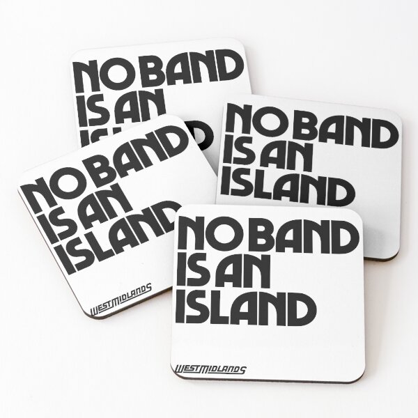 Item preview, No Band Is an Island - West Midlands - John Donne (Black logo) designed and sold by West Midlands Church of Merch.