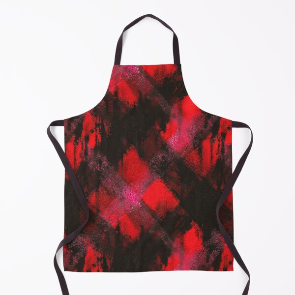 Item preview, Grunge Red Smear Abstract Plaid Texture Pattern designed and sold by bubblegoth.
