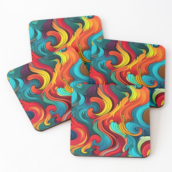 Item preview, Vivid Vortex: Retro Psychedelic Swirl designed and sold by fabinthelab.
