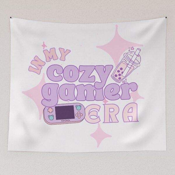 Item preview, In My Cozy Gaming Era - Kawaii Boba and Console Design designed and sold by NitaBG.