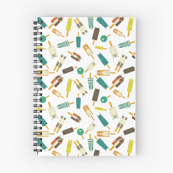 Item preview, Catsicles Pattern – Whimsical Cat Popsicles in 9 Frosty Flavors	 designed and sold by Victor Shadehorn.