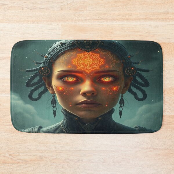 Item preview, Luminous Vision – A face of light and mystery, where patterns and emotions merge into artistic brilliance designed and sold by FotoworldEdel.