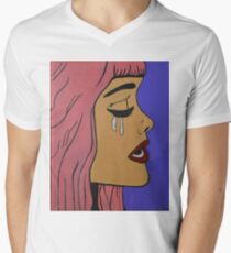 White Tears Men's V-Neck T-Shirt