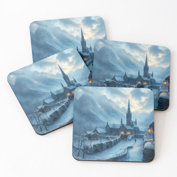 Item preview, Eternal Winter Kingdom – Gothic Castle in a Frozen Twilight Landscape designed and sold by Atelier Reverie Studio.