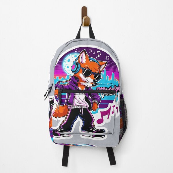 Item preview, Midnight Groove – Retro Fox with 80s Music Vibes designed and sold by BukJus.