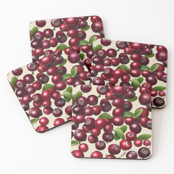 Item preview, Cranberry Botanical Vector Illustration Background designed and sold by taiche.