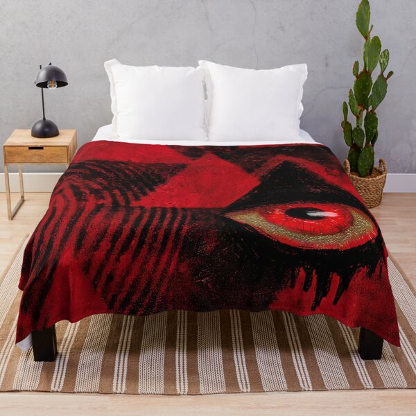 Artikelvorschau, Rotes-Augen-Symbol im Grunge-Dreiecksmuster entworfen und verkauft von bubblegoth.