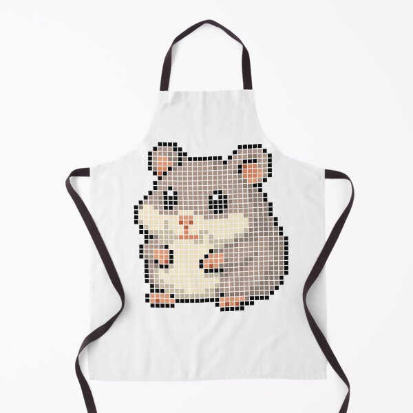 Item preview, Pixeled hamster (blue) designed and sold by Brain Fart Buffet.