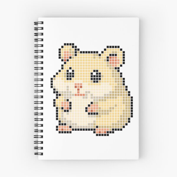 Item preview, Pixeled hamster (Yellow) designed and sold by Brain Fart Buffet.