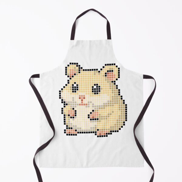 Item preview, Pixeled hamster (Yellow) designed and sold by Brain Fart Buffet.