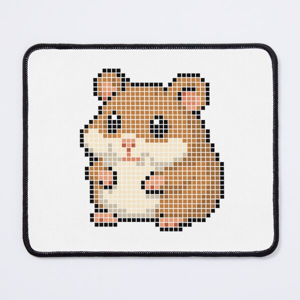Item preview, Pixeled hamster (cinnamon) designed and sold by Brain Fart Buffet.