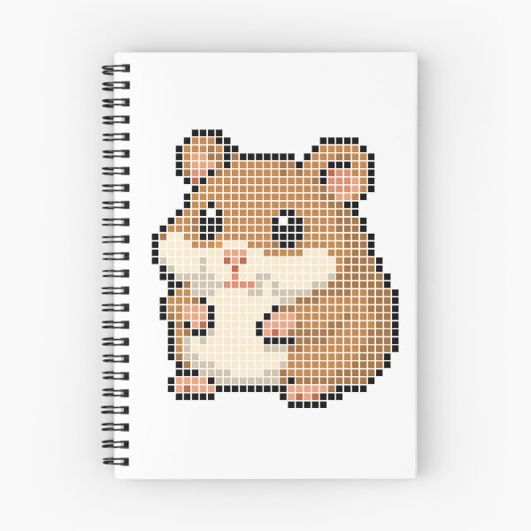 Item preview, Pixeled hamster (cinnamon) designed and sold by Brain Fart Buffet.
