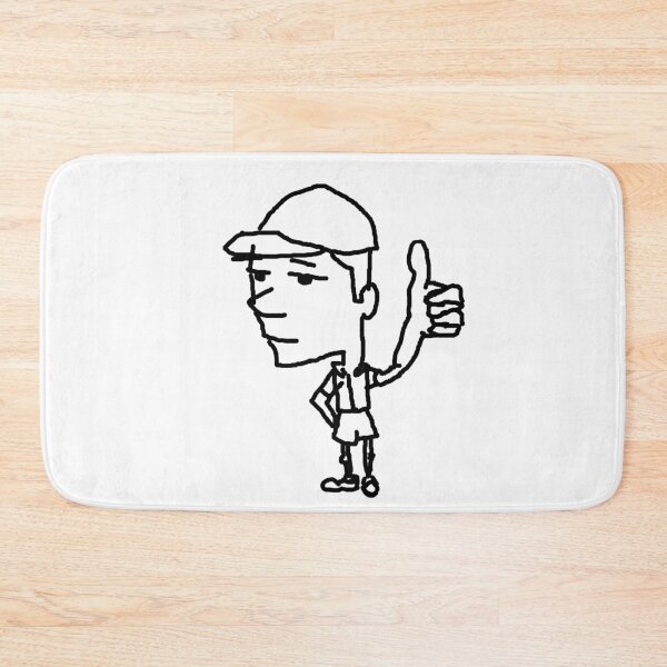 Item preview, Hang in there ,cool guy Thumbs up doodle,  designed and sold by Cuddleblossom.