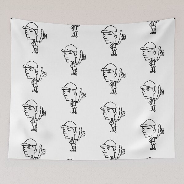 Item preview, Hang in there ,cool guy Thumbs up doodle,  designed and sold by Cuddleblossom.