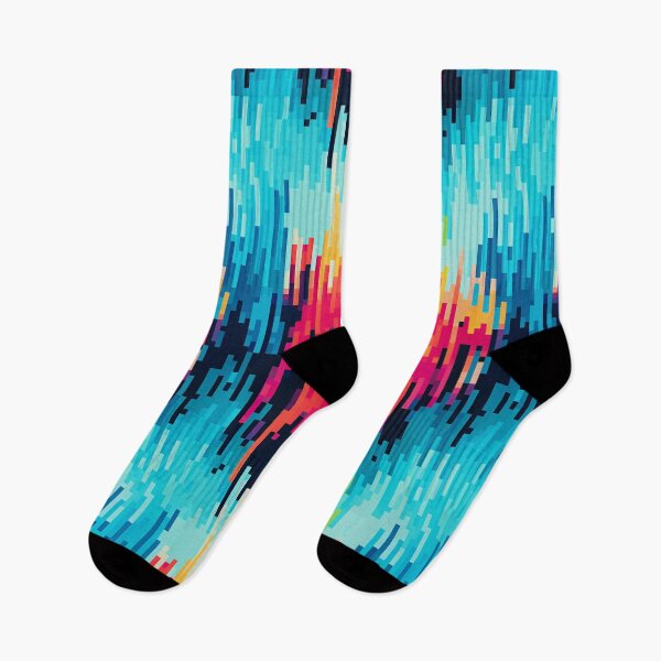 Item preview, Digital Spectrum - Pixelated Tie-Dye Explosion designed and sold by fabinthelab.