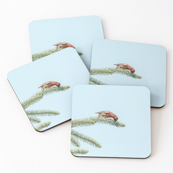 Item preview, Finch eating from a tree designed and sold by KRFNatureGifts.