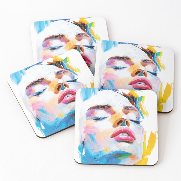Item preview, 80's inspired abstract face painting  designed and sold by AngelottiCR.