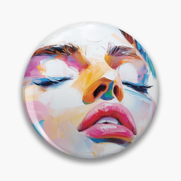 Item preview, 80's inspired abstract face painting  designed and sold by AngelottiCR.