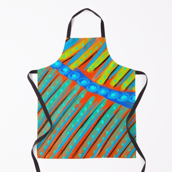 Item preview, Electric Flow – Pattern astratto dinamico in arancione e blu neon designed and sold by SUFT.