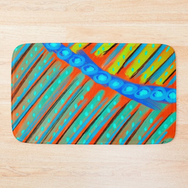Item preview, Electric Flow – Pattern astratto dinamico in arancione e blu neon designed and sold by SUFT.