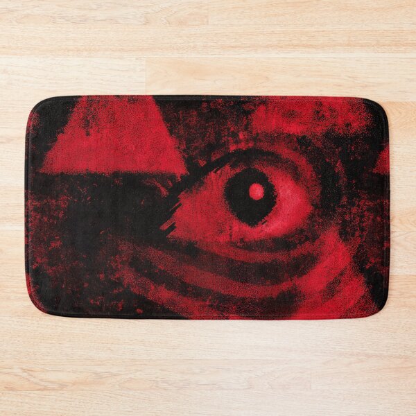 Item preview, Gritty Crimson Eye With Triangle Shadows Pattern designed and sold by bubblegoth.