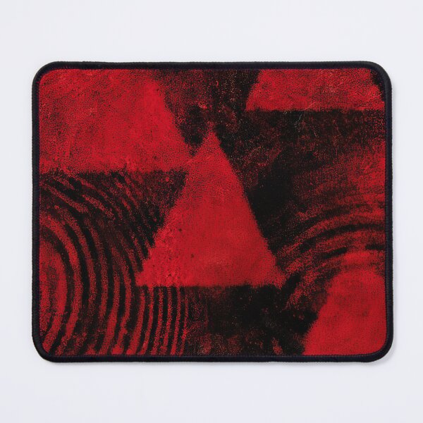 Item preview, Distressed Red Triangles With Echo Marks Pattern designed and sold by bubblegoth.