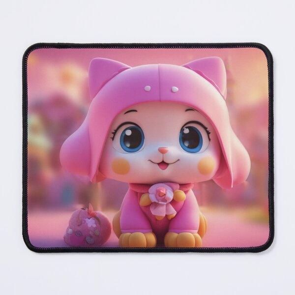 Item preview, cute pink cartoon in dreamland designed and sold by elkuni.