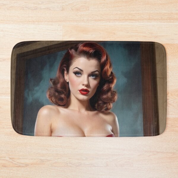 Item preview, Vintage 1940's Dom Red Head Pin Up designed and sold by MissSaylor.