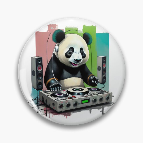 Artikelvorschau, Pandabär-DJ im urbanen Stil entworfen und verkauft von elkuni.