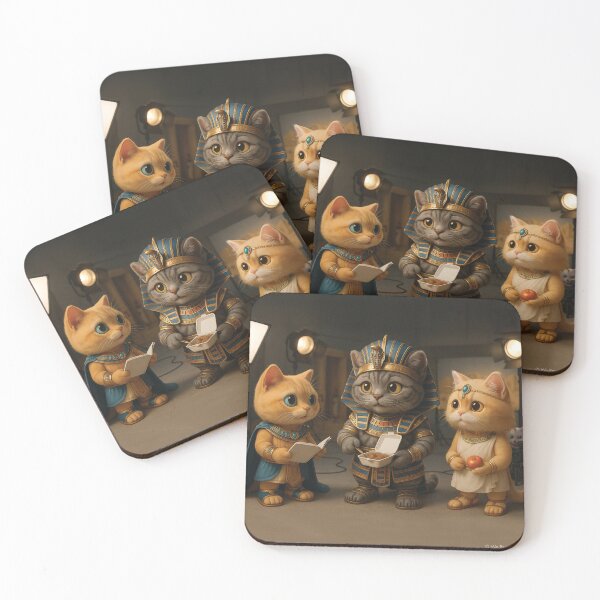 Item preview, WE PERCEIVE PETS | Chubby Meow Space - Cute Cat Actors is Filming in Ancient Egypt Theme Movie designed and sold by Luis Wong | We Perceive.
