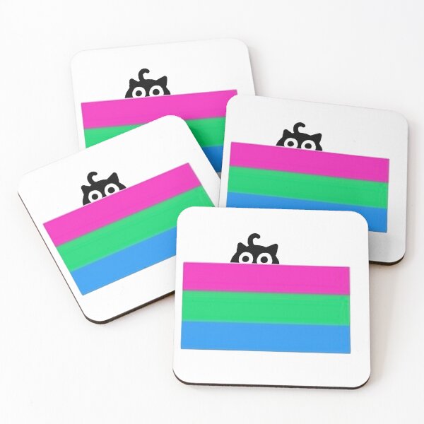 Item preview, Cat Polysexual pride designed and sold by Dragon’s Den Designs.